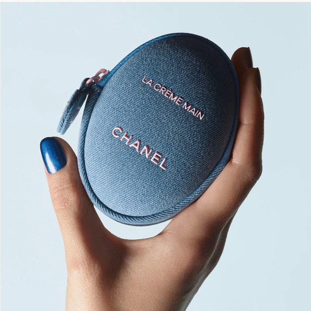 CHANEL La Crème Main in Denim Pouch Limited Edition